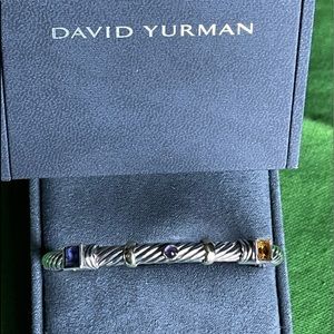 Beautiful Amethyst & Citrine David Yurman Cable 5mm Bracelet